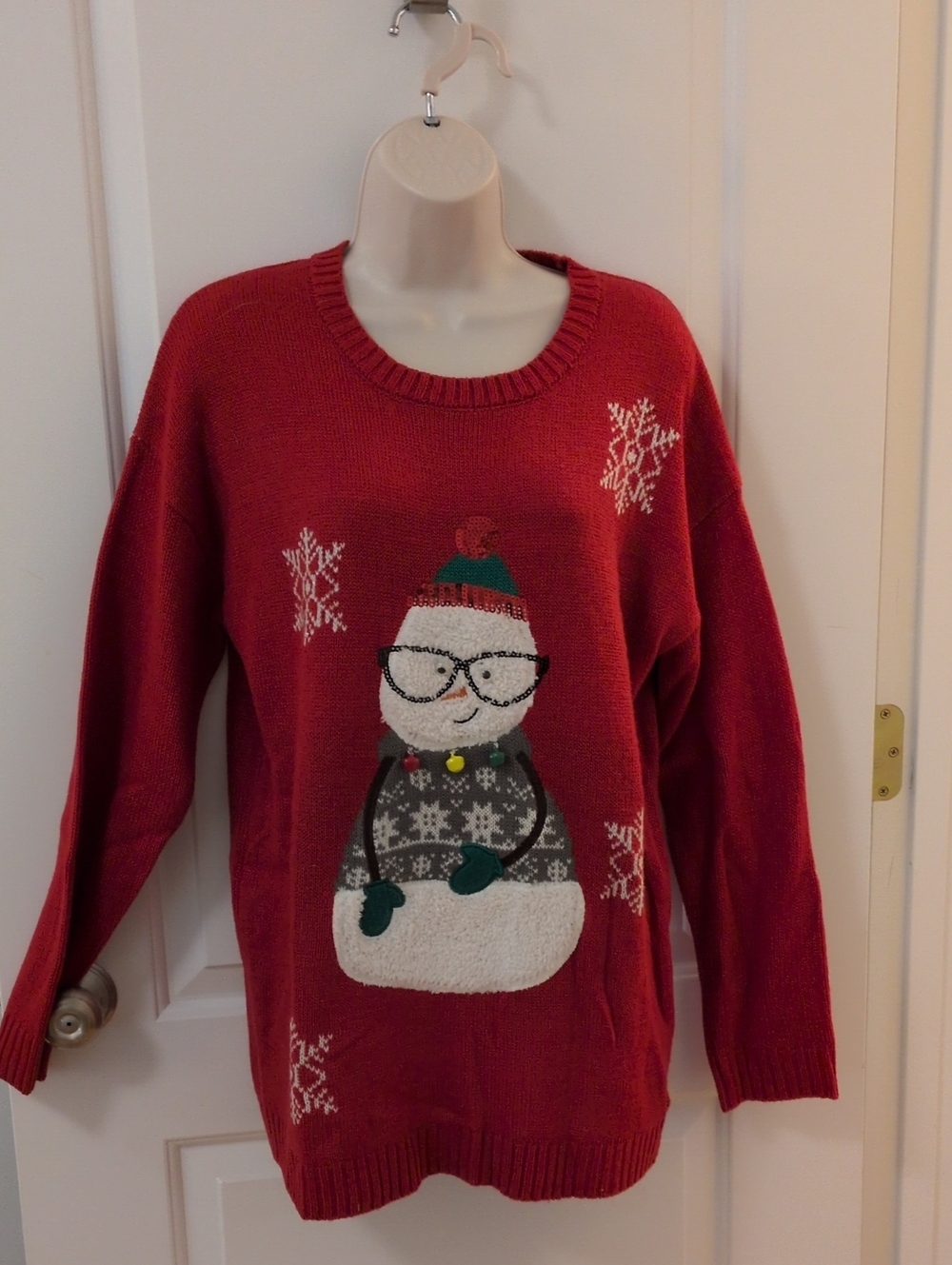 Tiara International Snowman Tunic Christmas Sweater